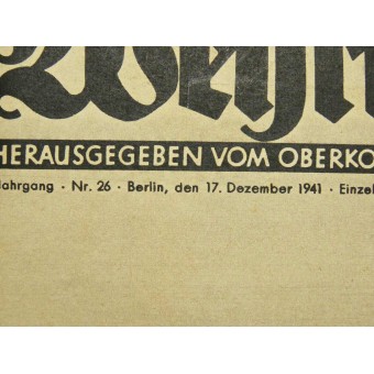 Die Wehrmacht, Nr.26, 17. Décembre 1941, Winterliche Wacht auf dem östlichen Kriegsschauplatz. Espenlaub militaria